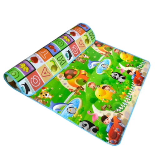 Alfombra plegable para bebes, reversible, para gatear